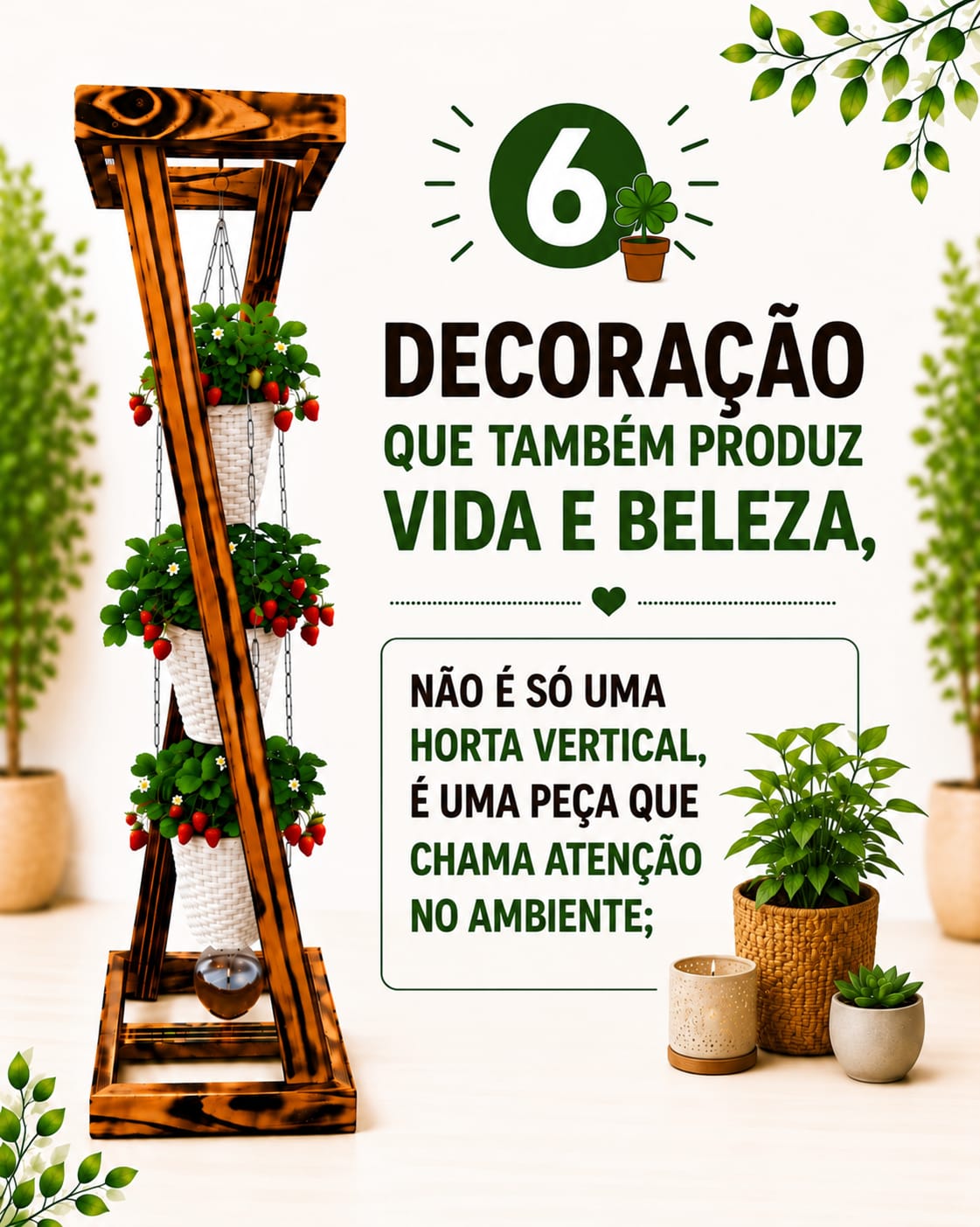 Decoração que produz