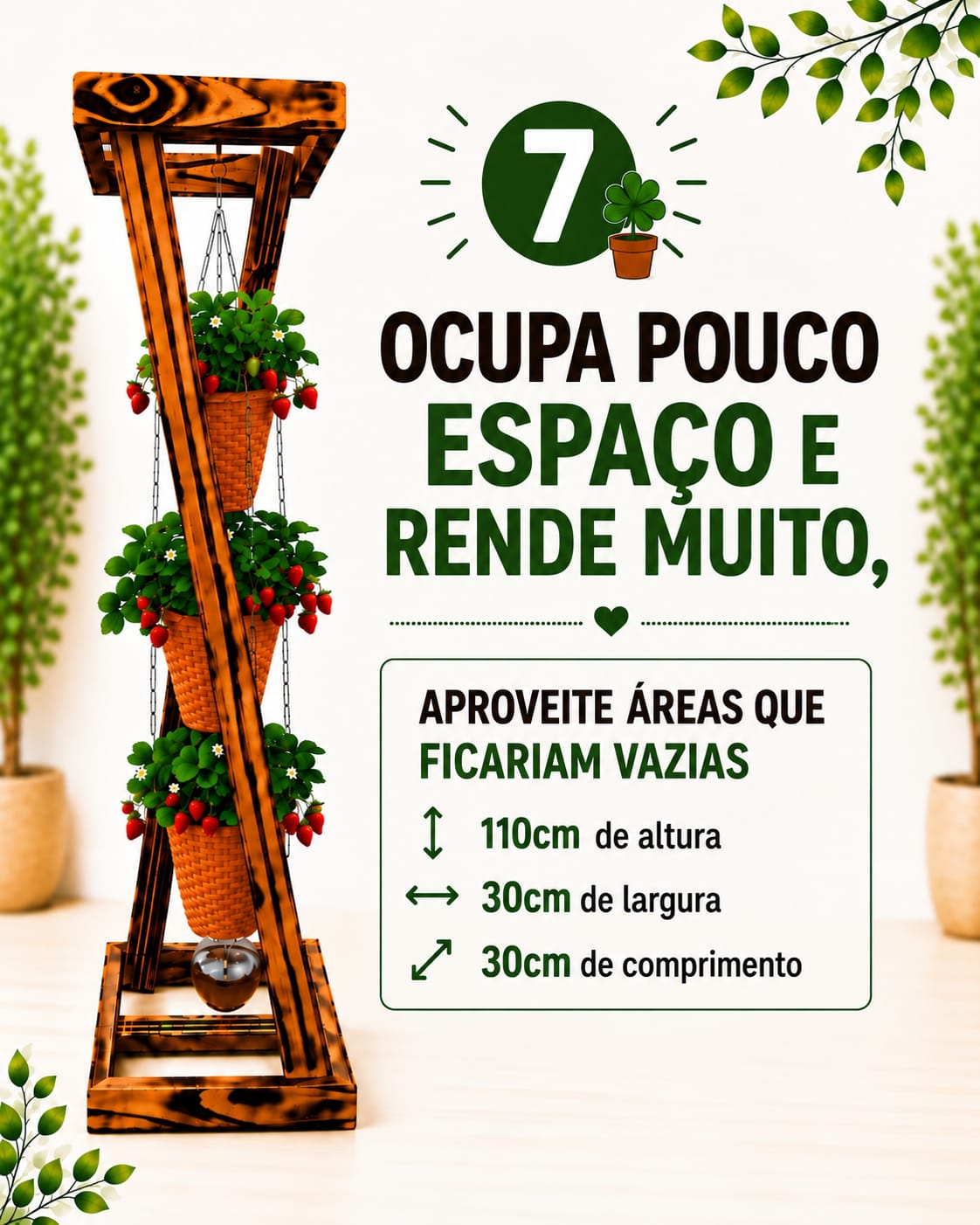 Ocupa pouco espaço
